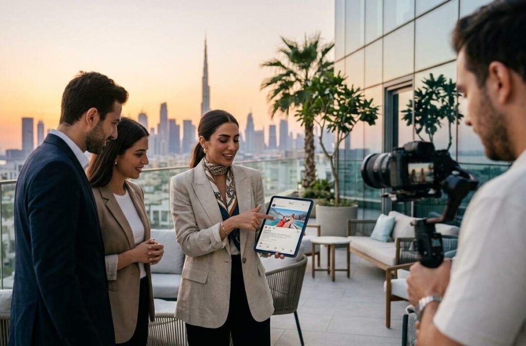 Influencer Marketing Agency in Dubai working with client