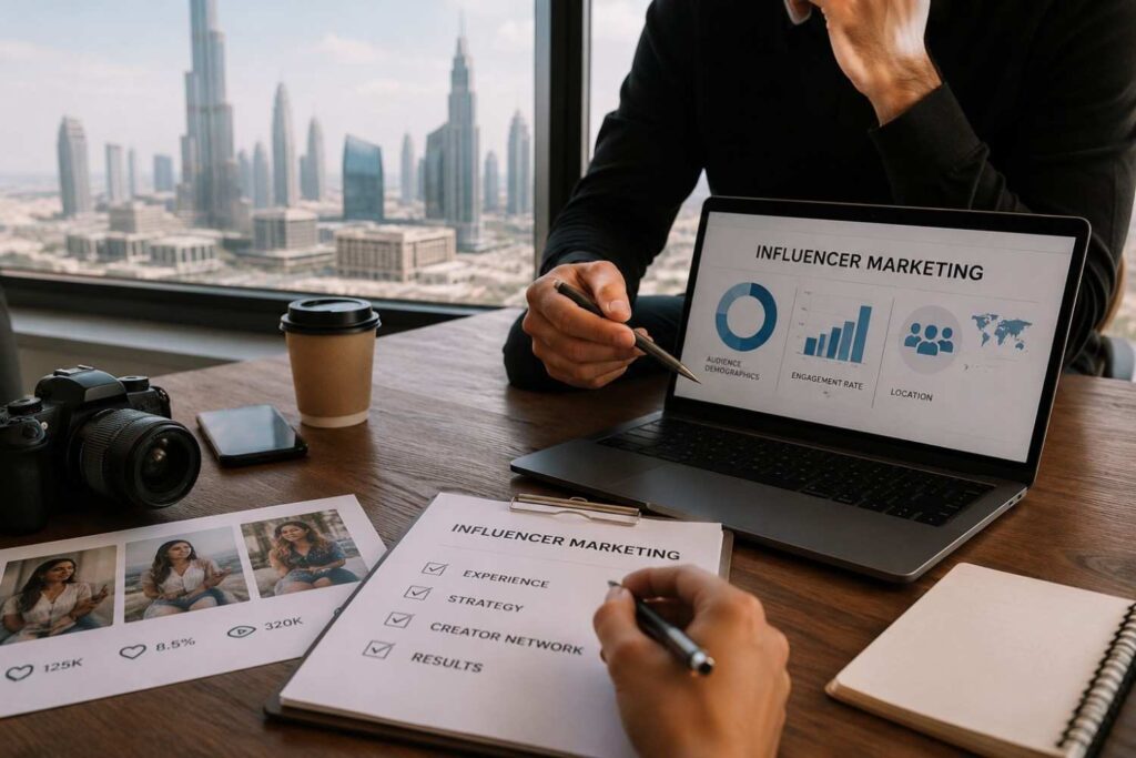 Influencer marketing strategy meeting